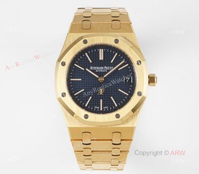 Swiss Audemars Piguet Royal Oak Jumbo 39mm Watches With Gold and Black Dial-High Quality Replica Watches Swiss Movement